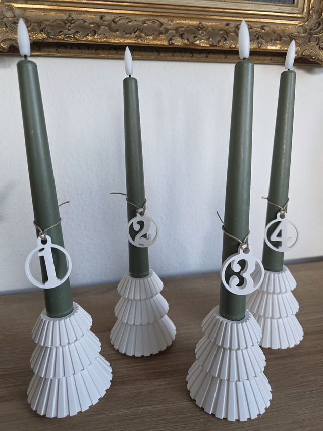 Weihnachtsbaum Kerzenständer Advent groß und klein