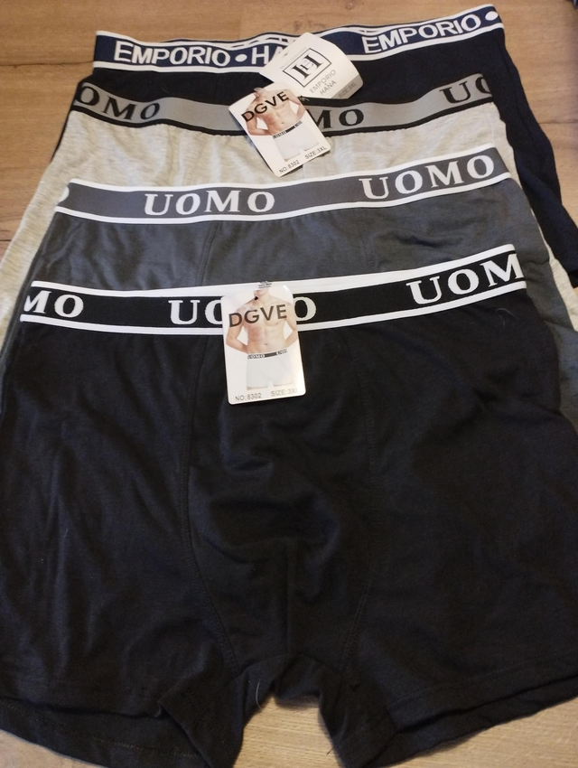 Lot de 4 boxers homme taille 3XL coton 