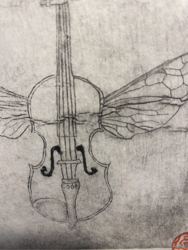 Violon volant — Tirage 1/12