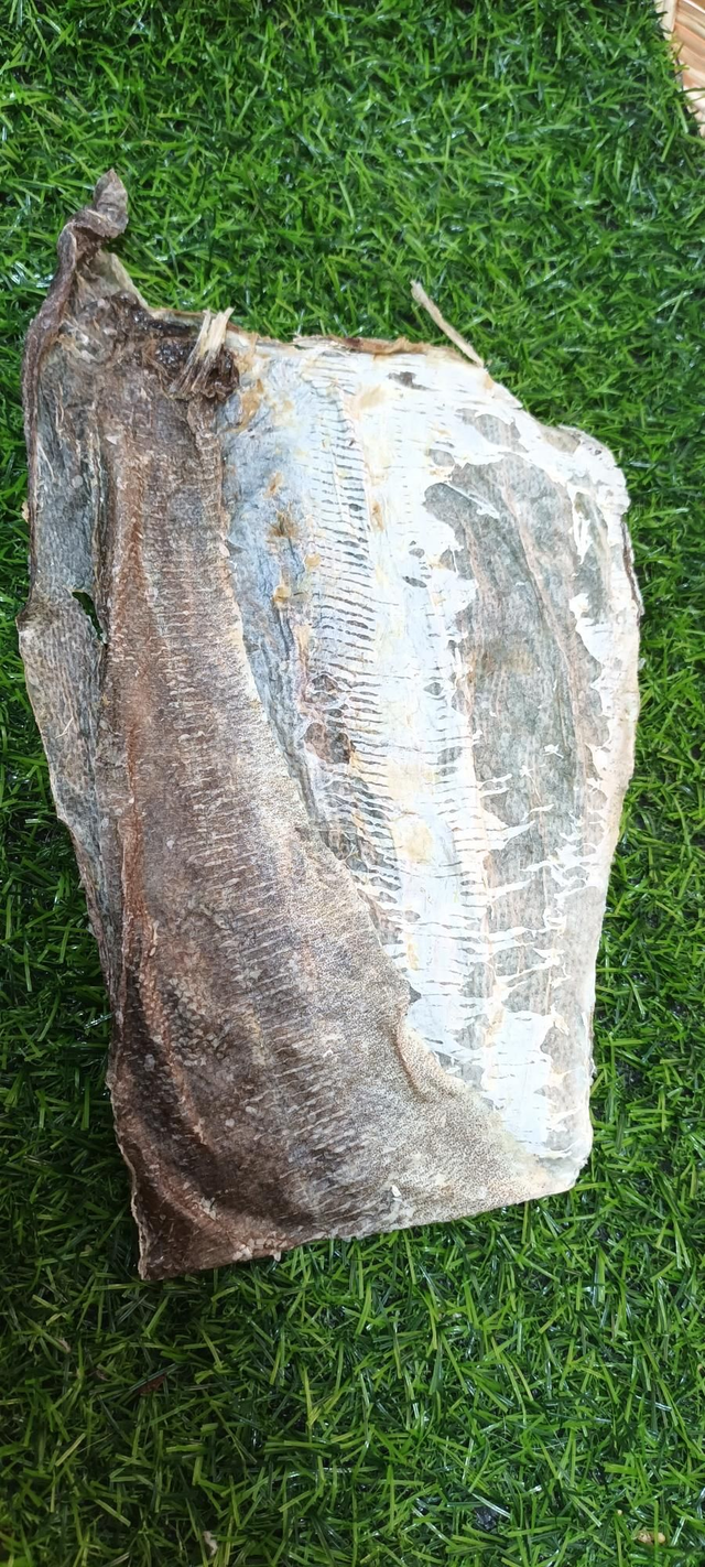 Flat fish skin 