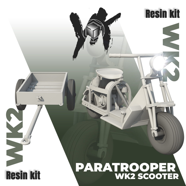 YK 3D Home - WW2 Cushman Airborne Scooter (1/35, 1/48/ 1/72 and 1/87)