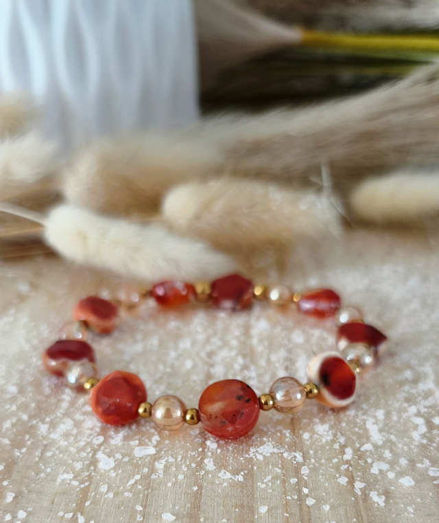A Bracelet "Soléa" Cornaline