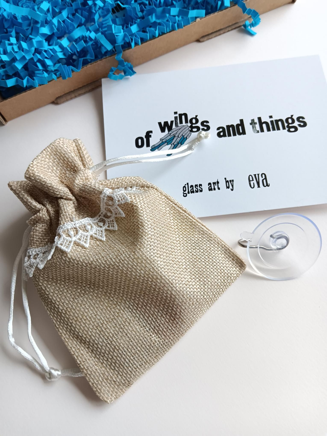 Fused glass Thatched Cottage - 'home sweet home'