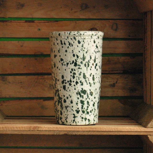 Speckled Vase Green