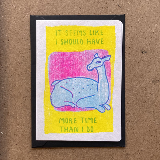 More time greeting card