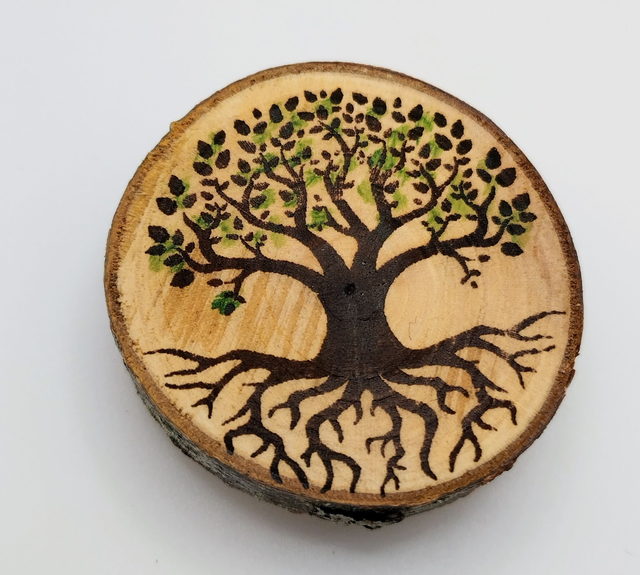 Fridge Magnet - Tree of life (hand coloured)