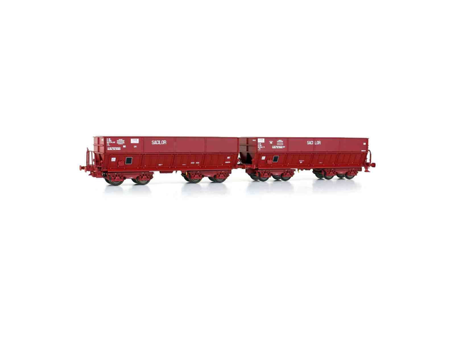 2 wagons minéraliers DM 'Sacilor' LSM 31113 H0