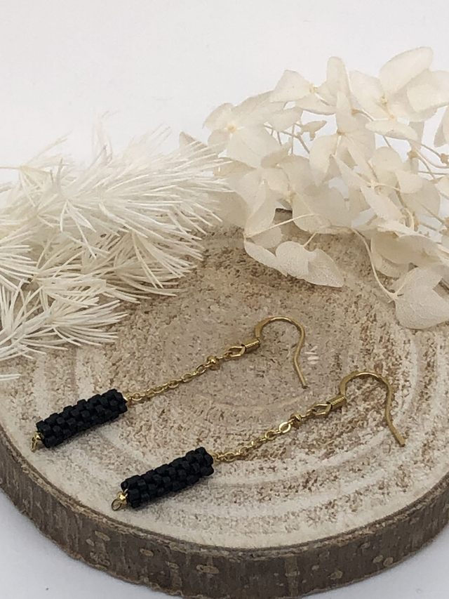 Boucles d'oreilles EMMA (bicolore)