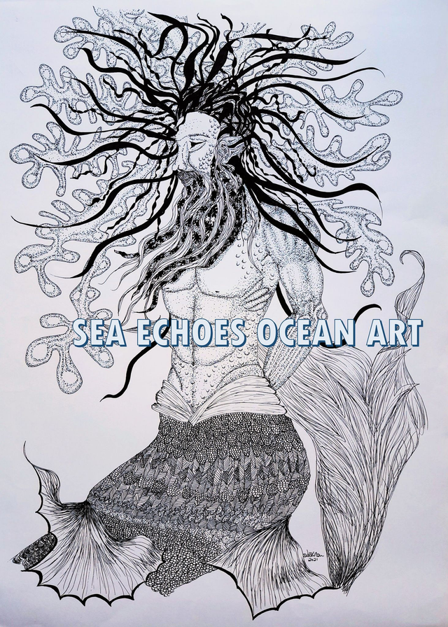 Bucca (Merman) - A3 Print