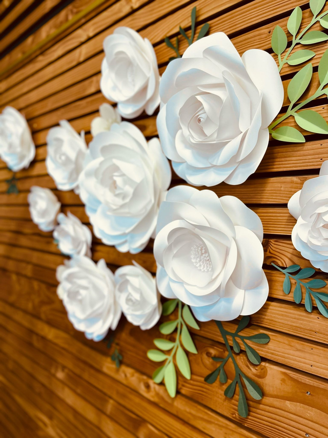 Lot 3 Fleurs blanches