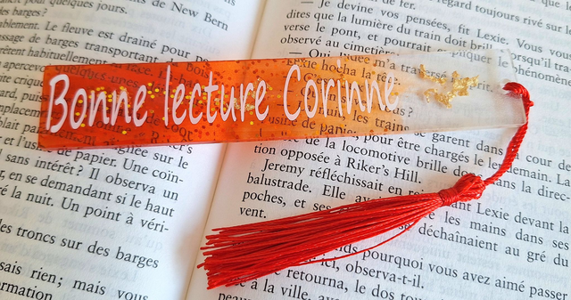 Marque-page personnalisable - Paillettes