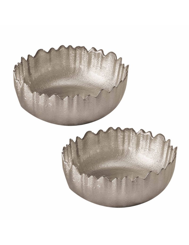 Brandani - Ciotola Lurex Champagne Vetro Set 2 Pz