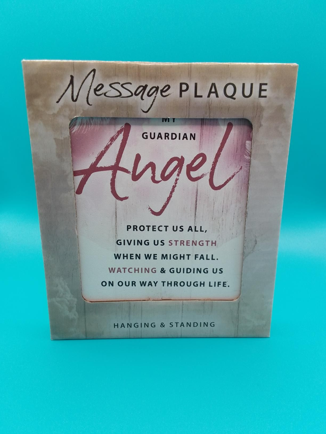 My Guardian Angel Message Plaque 