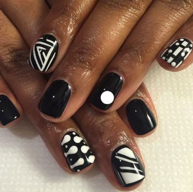 Vernis à ongles noir ou blanc - LOVELY POP