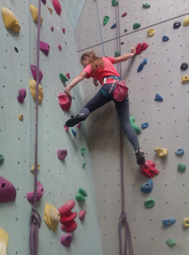 GCSE PE Climbing Training and assessments.