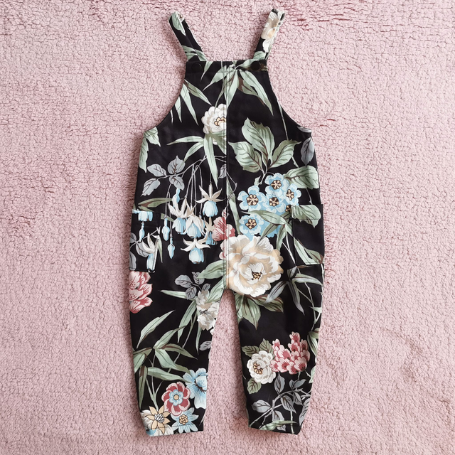Vintage Floral Dungarees