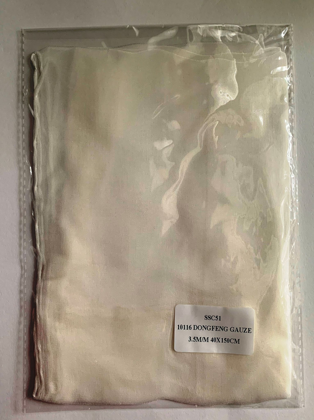 Natural White Silk Chiffon Scarf - Long