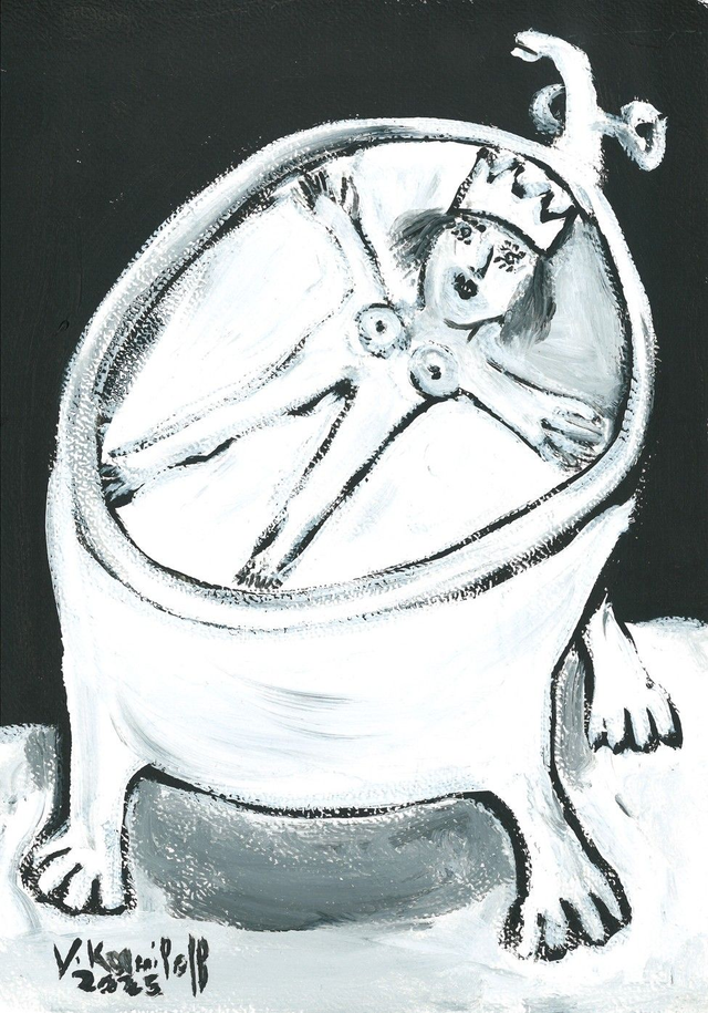 Une baignoire pleine de lait