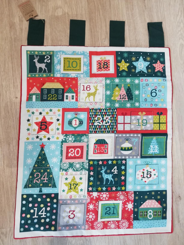 Contemporary Advent Calendar Wall Hanging 
