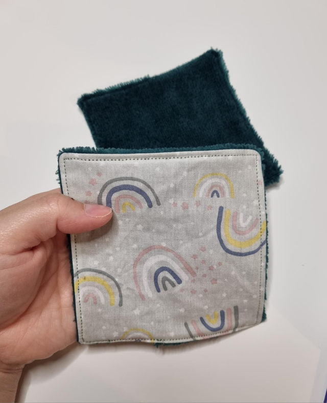 Lingette arc-en-ciel vert