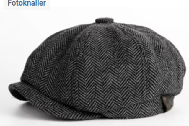 Vintage luxe Britse platte baret hoed unisex kleur grijs wit