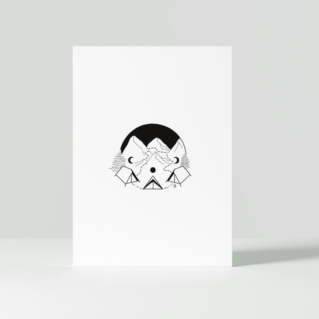 "Trek" Carte postale - 2024