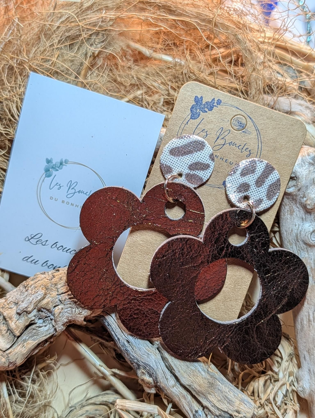 Boucles d'oreilles Sonia bronze sa010