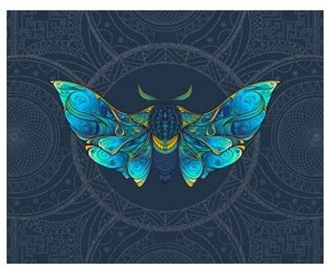 Panneau papillon en simili 40x46cm 