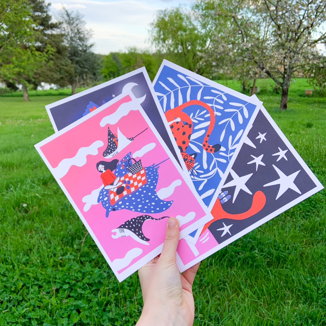 Pack illustrations x4 