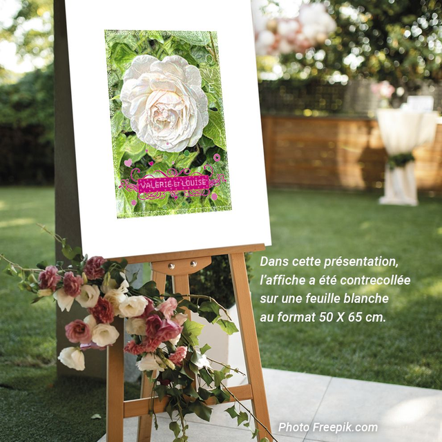 AFFICHE A3 / FLORE (18) personnalisable