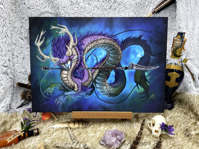 Ryû d&#039;Améthyste 30X42cm