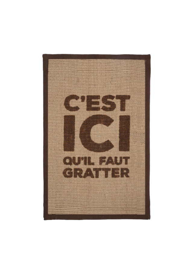 Tapis Griffoir Rectangle Marron pour Chats