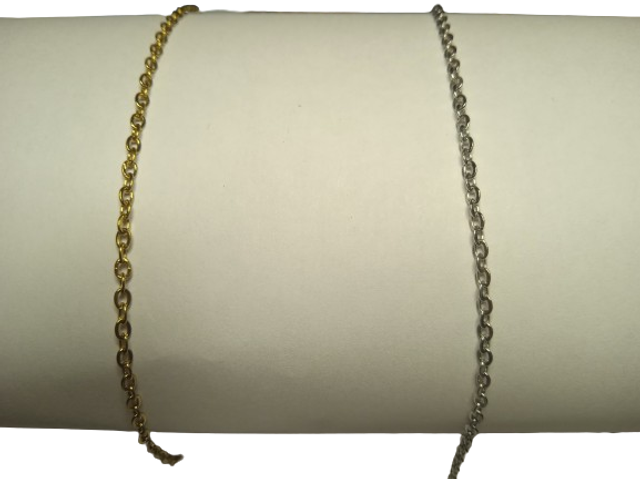 chaine pour collier ou bracelet en graine acier inoxydable or/argent