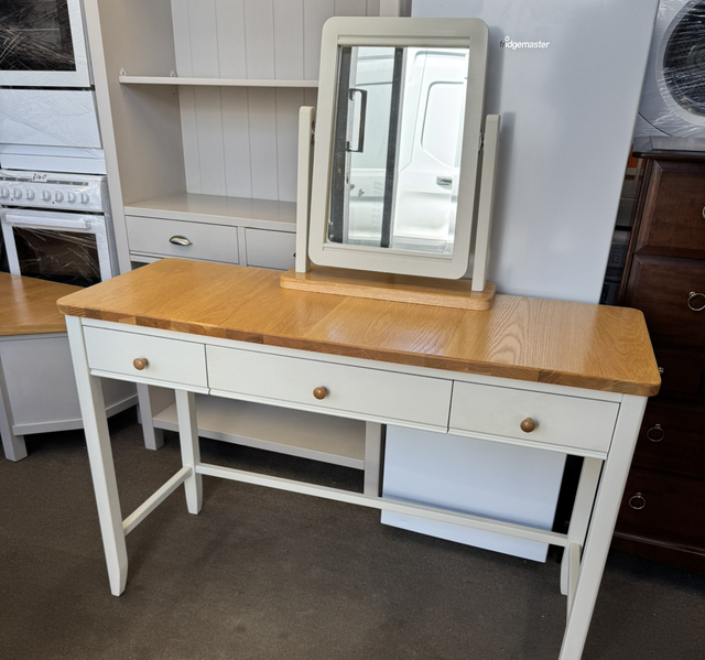 M&S Oak Dressing Table And Mirror