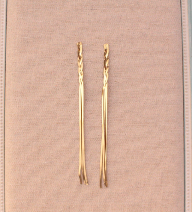 Pendientes acero serpenteado