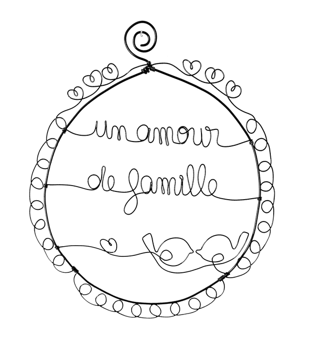 Cadre &quot;Un amour de famille&quot;
