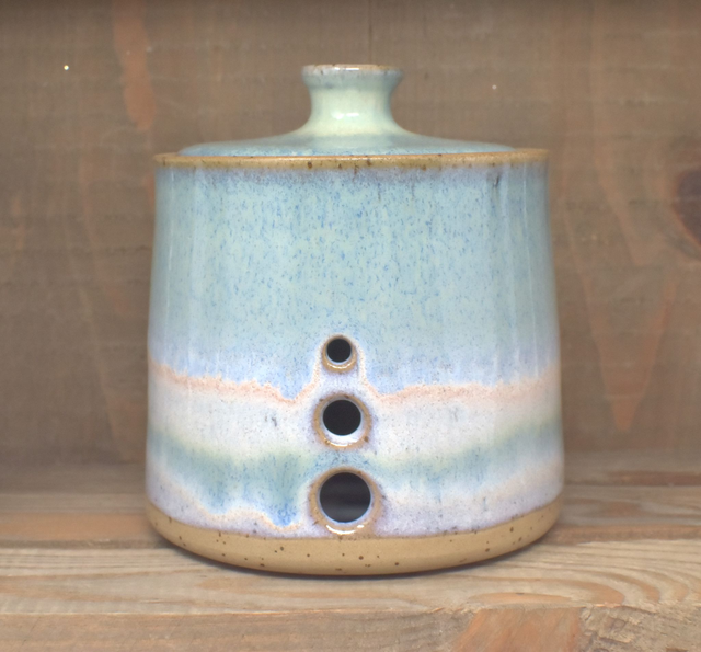 Garlic Keeper - Speckled Ocean Blue