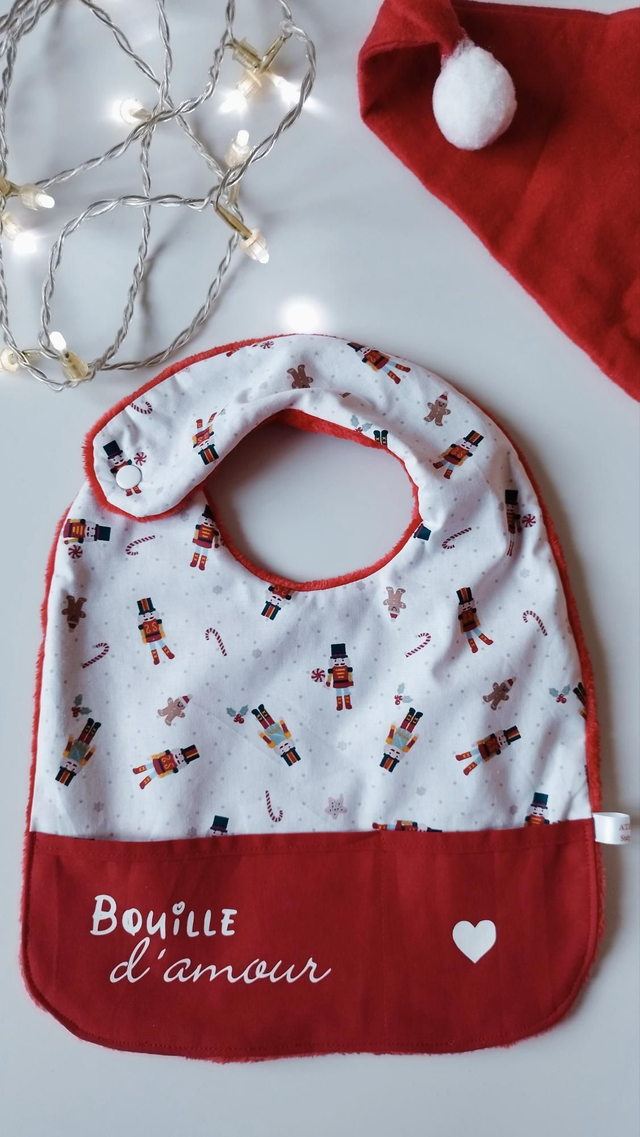 Bavoir *Bouille d&#039;amour* - Collection Noël 