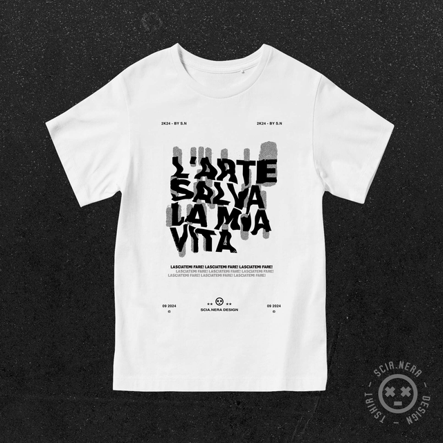 L'Arte salva ... - Tshirt (bianca)