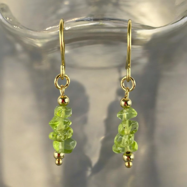 Boucles d’oreilles Énergie de Péridot 