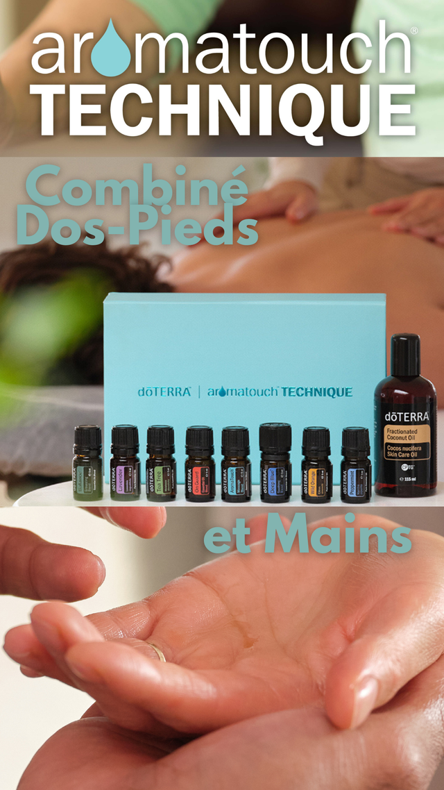 Soin AromaTouch® - Combiné Dos, Pieds et Mains - Rive Droite de Bordeaux
