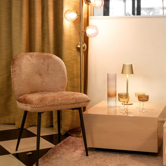 Mirror block table nude L 60*60*32