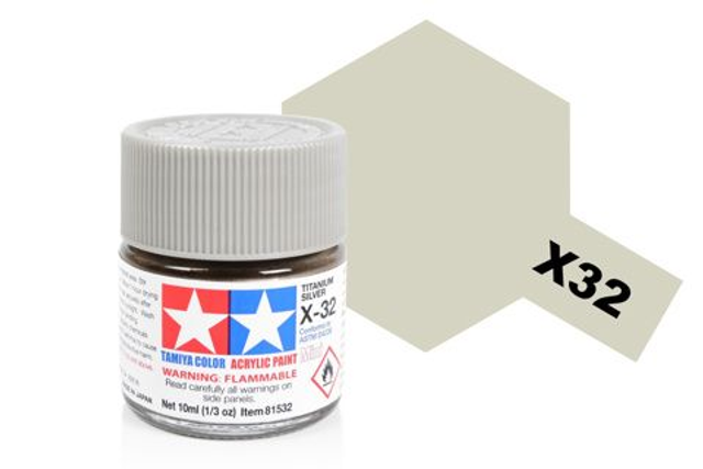 Acrylic Mini X-32 Titan Silver