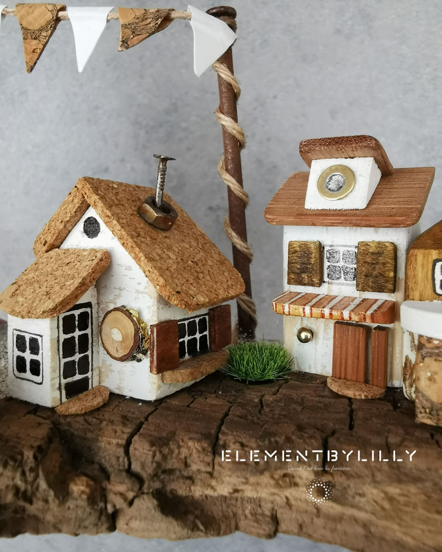 Village de pêcheurs en bois flotté