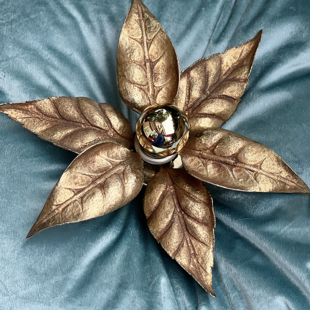 Florale Wandleuchte von Willy  Daro für Massive, 1970er Jahre 