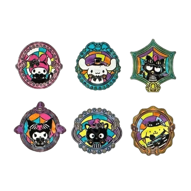 Loungefly: Hello Kitty & Friends Sanrio Stained Glass Halloween Mystery Pin
