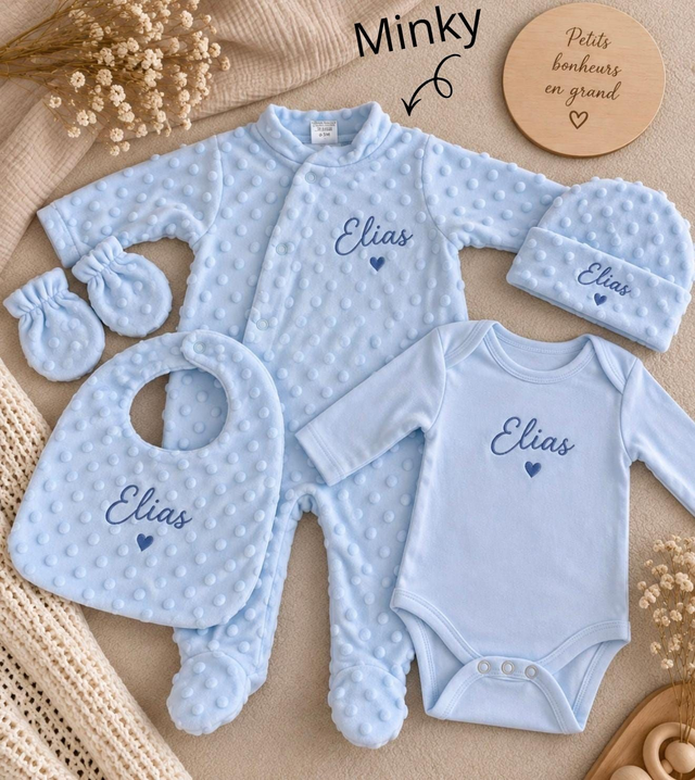 Coffret 5 pièces Pyjama velours