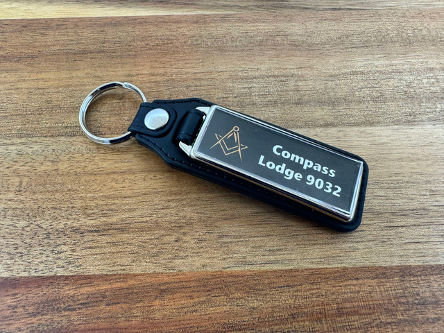 Custom Masonic Keyring - rectangle