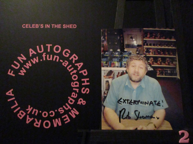 Robert Shearman Authentic Autographed 6x4.5 Our Facing Photograph (2)