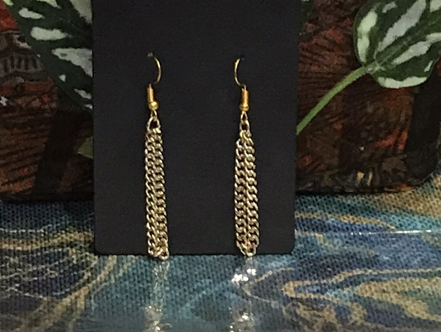 Gold Coloured Dangling - GCD07